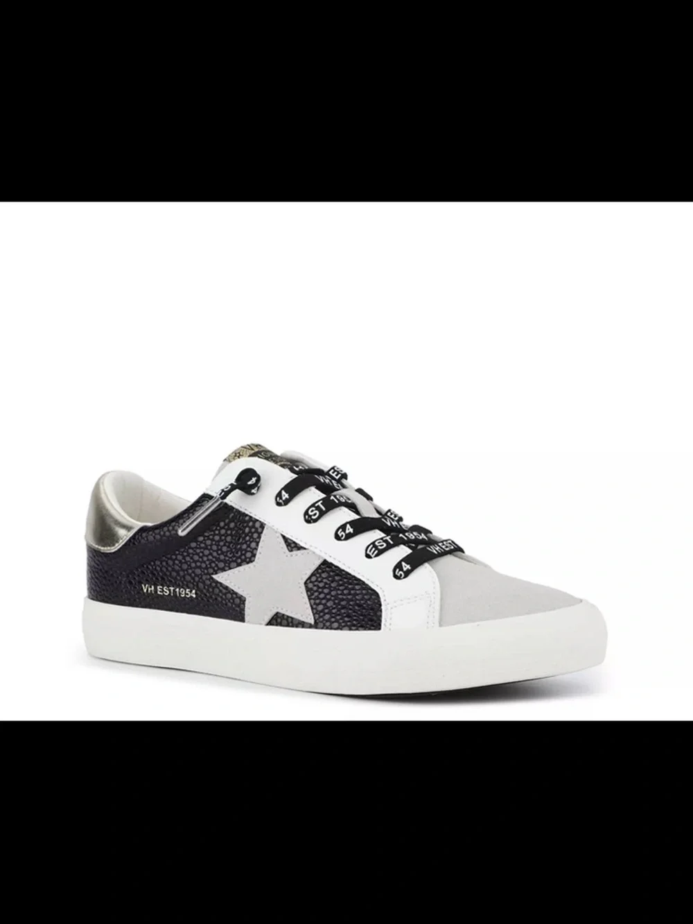 Vintage Havana Grande Black Grey Star Sneakers Women’s Size 9